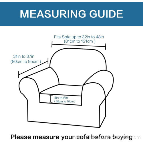 2 Pieces Armchair Cover Chair Slipcover